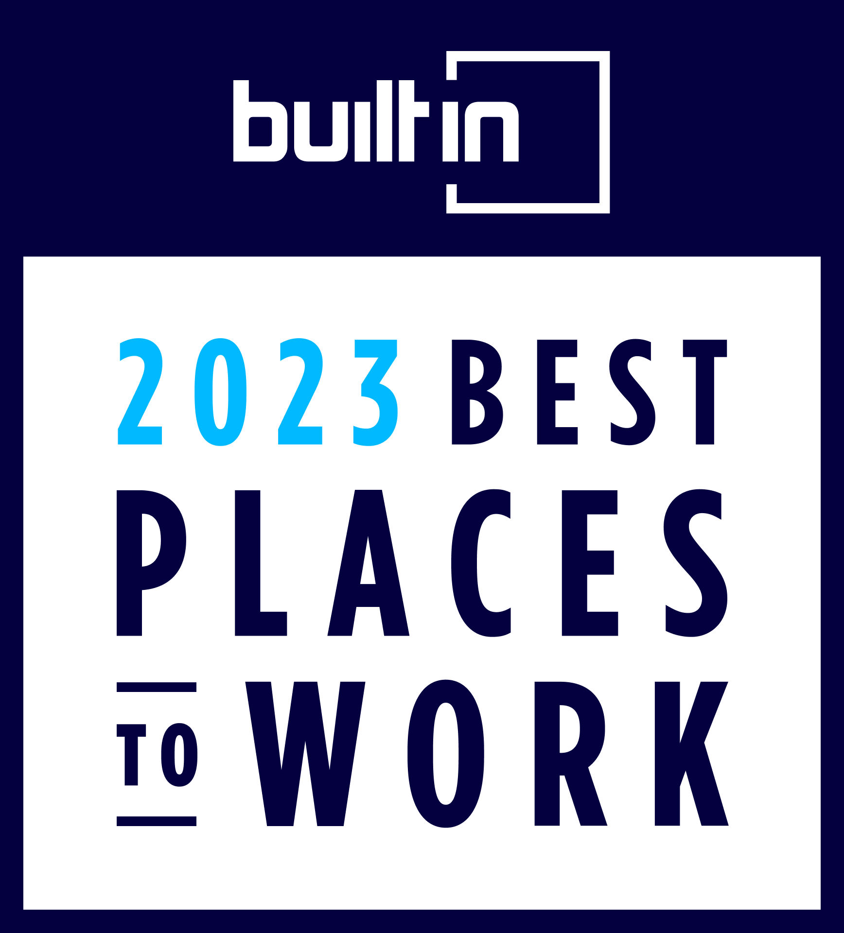 The Dallas Morning News Top 100 Places to Work 2023 award logo