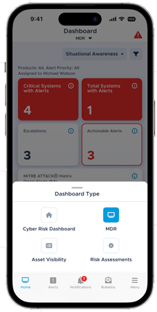 MobileSOC Risk Dashboard Screenshot