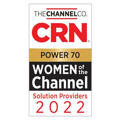 THECHANNELCO. Women of the Channel 2022 Power 70 logo - recognizing Critical Start