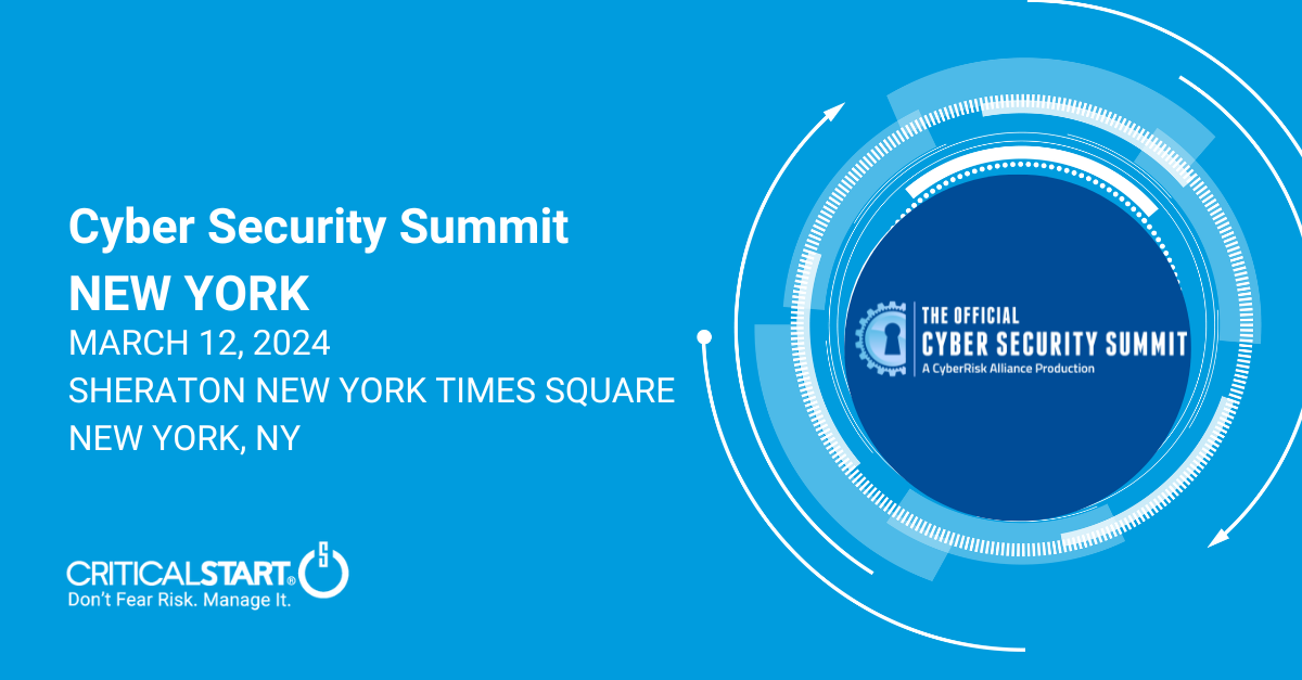 Cybersecurity Summit New York - Critical Start